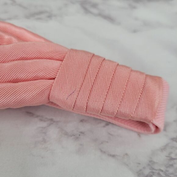 Baby Pink Braided Rope Stretch Belt Vintage 80s - Picture 4 of 6